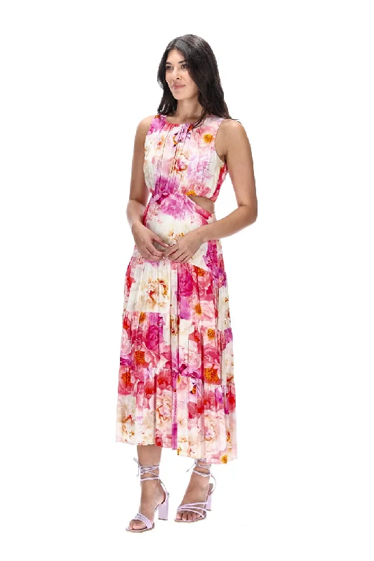 Anna Maxi Dress Pink Floral