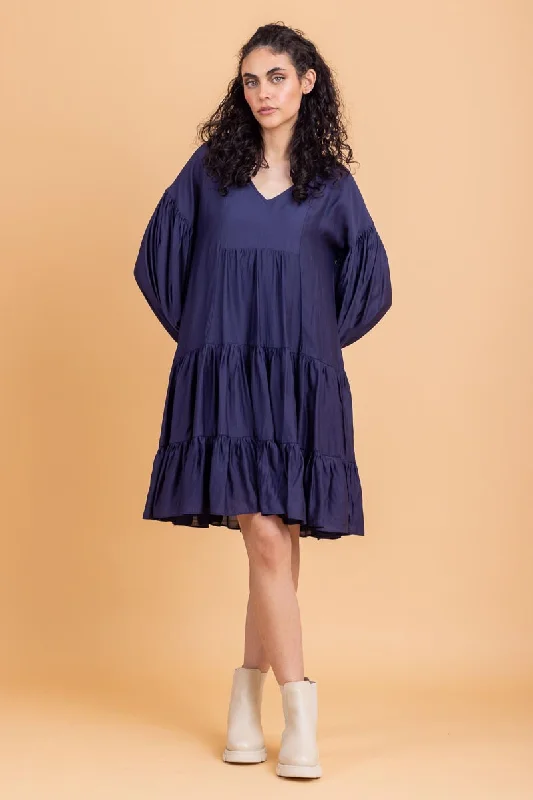 Aurelia Navy Dress