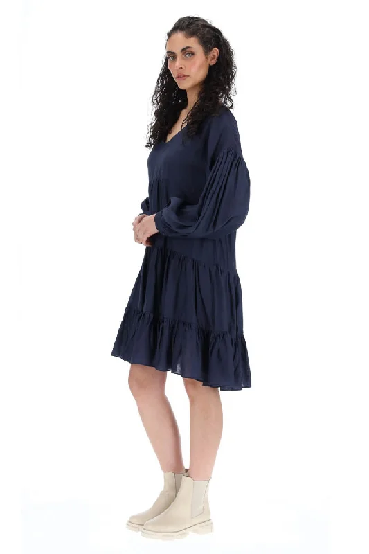 Aurelia Navy Dress