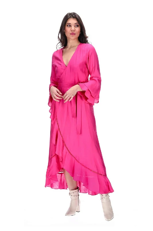 Bailey Wrap Dress Pink