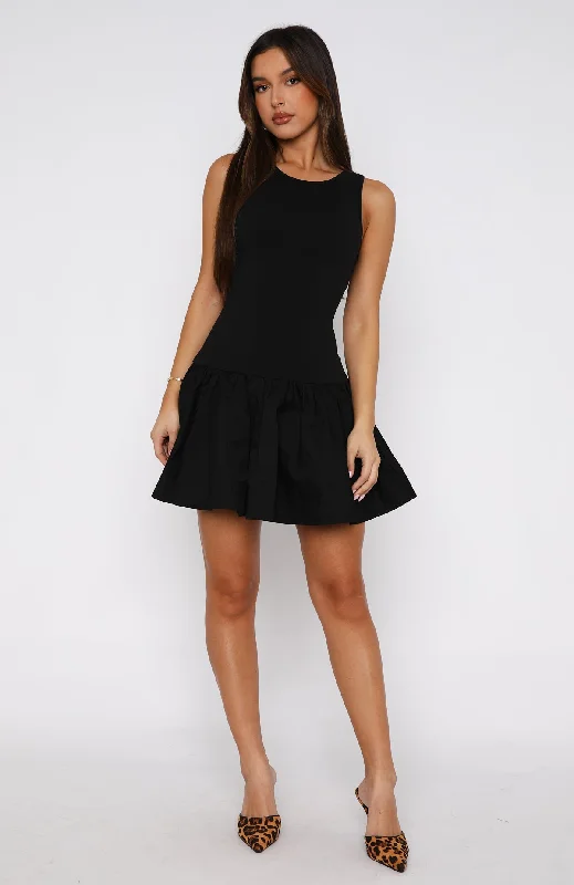 Bring Them To Me Mini Dress Black