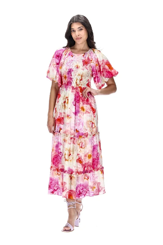 Courtney Maxi Dress Pink Floral