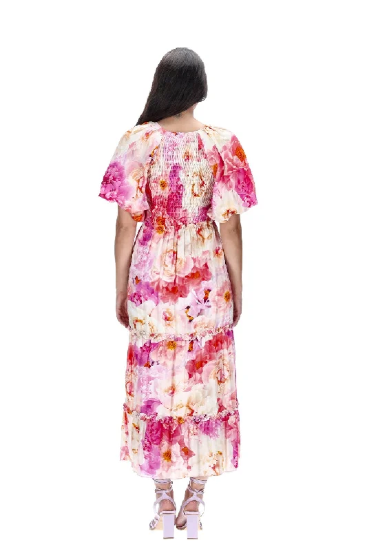 Courtney Maxi Dress Pink Floral