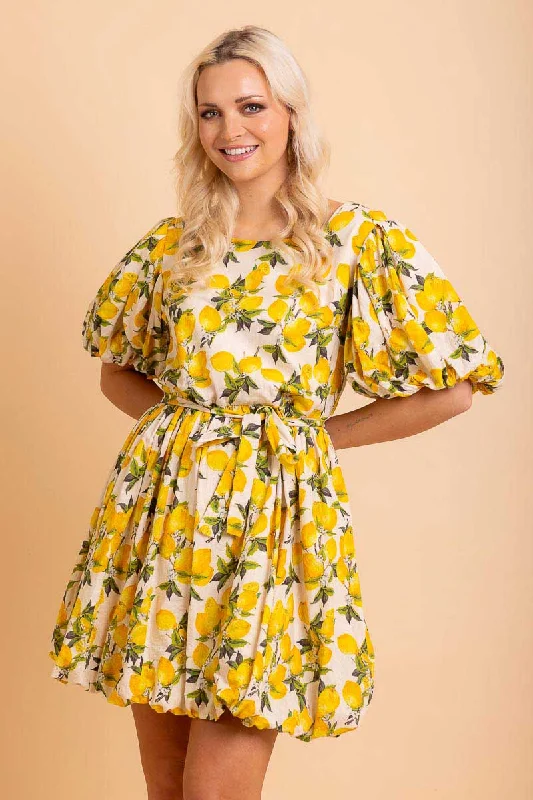 Donella Mini Dress Lemon