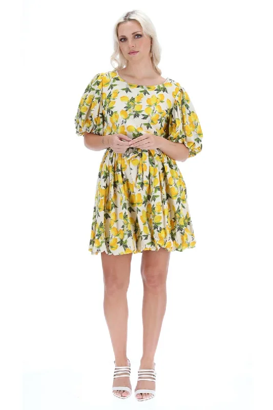 Donella Mini Dress Lemon