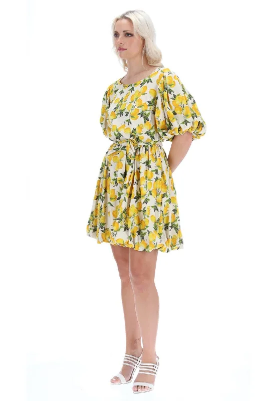 Donella Mini Dress Lemon