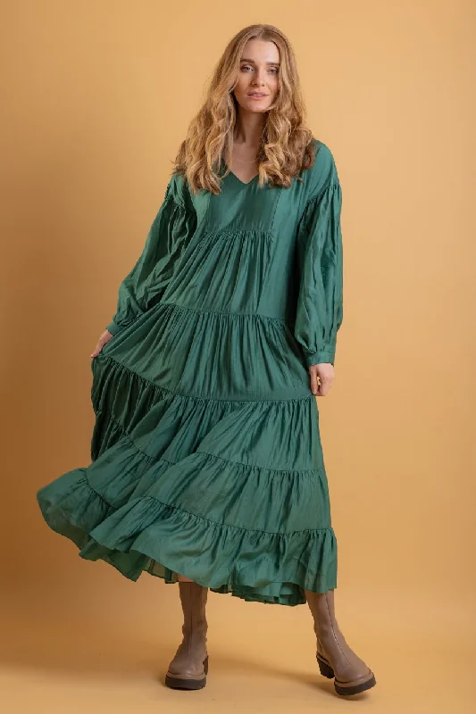 Elliott Green Dress Midi