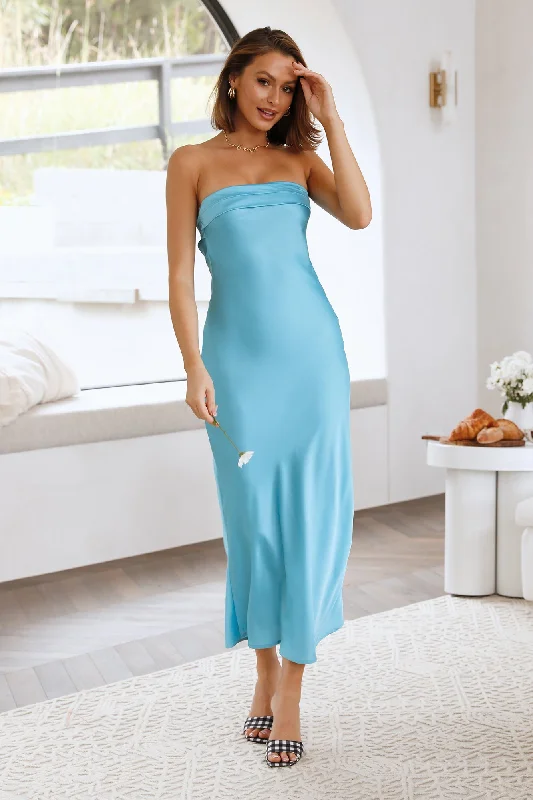 Icy Soul Maxi Dress Blue