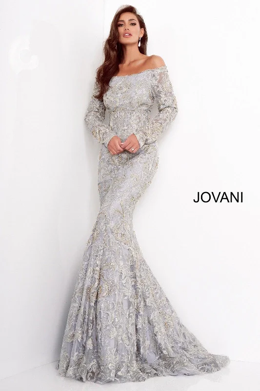 Jovani 68777 Off the Shoulder Long Formal Dress