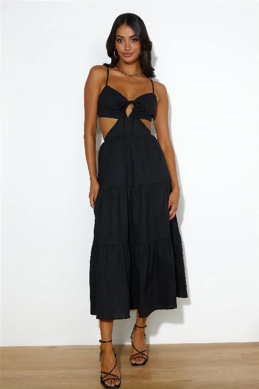 Loving Her Style Maxi Dress Black