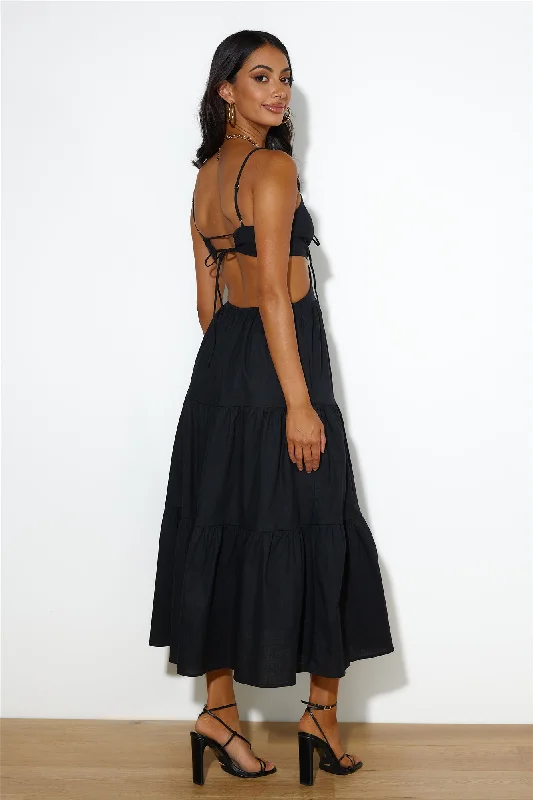 Loving Her Style Maxi Dress Black