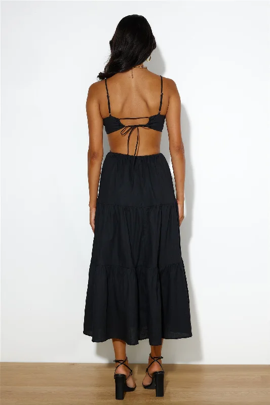 Loving Her Style Maxi Dress Black