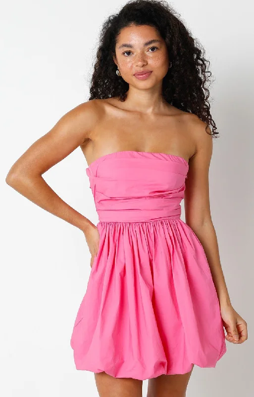 Pippa Pink Strapless Bubble Dress