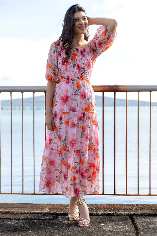 Rilee Maxi Dress Pink Rose