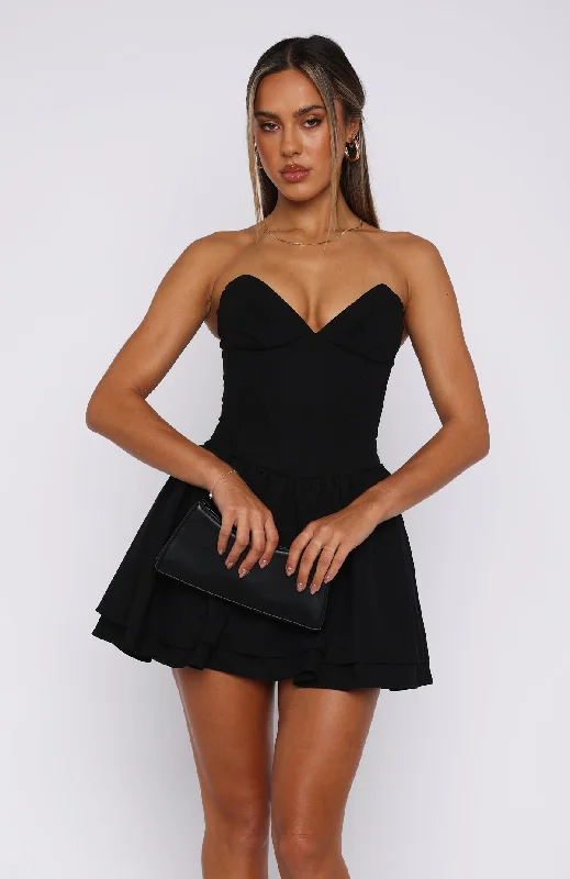 Sunset Stunner Mini Dress Black