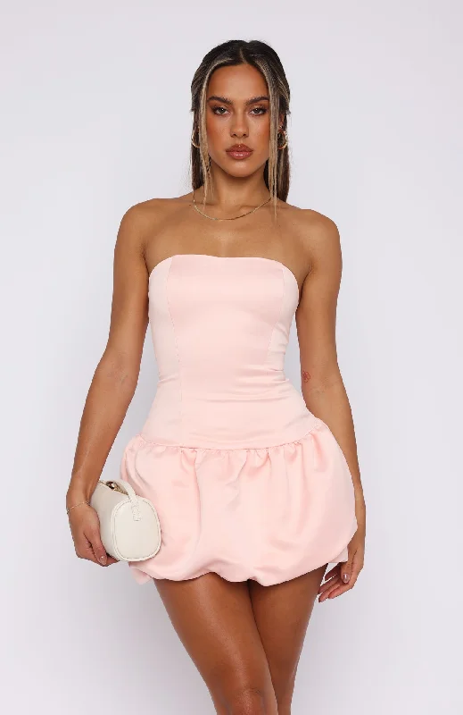 Sunshine Serenade Mini Dress Baby Pink