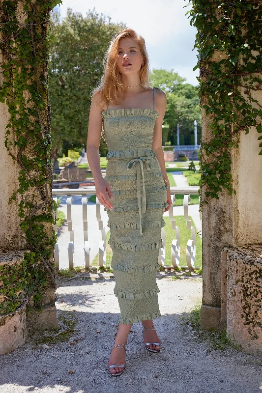 The Lily Dress in Sage