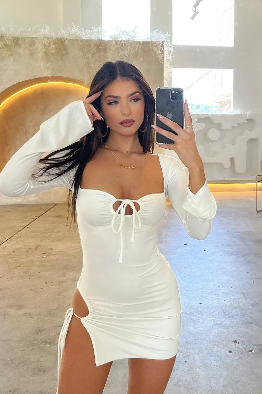 Noor Mini Dress - White