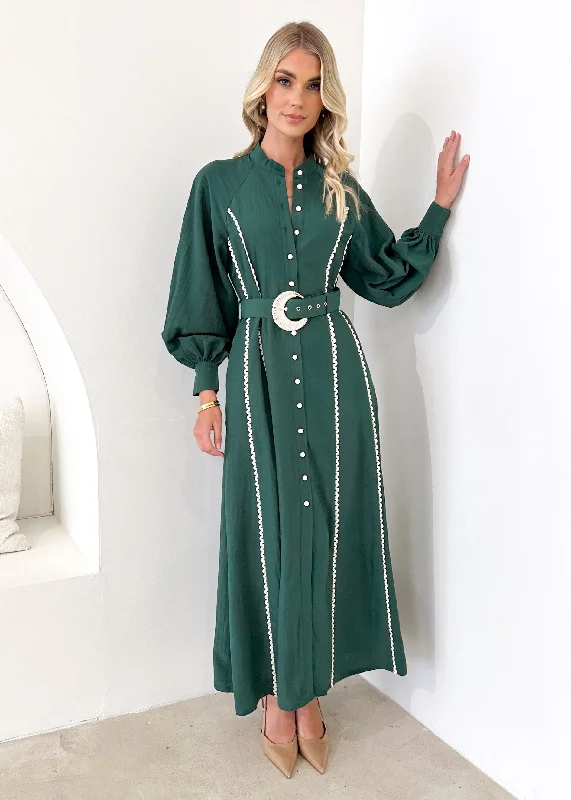 Evelina Maxi Dress - Emerald