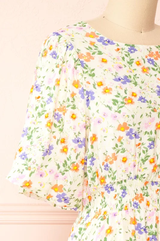 Madaya | Short Floral Dress w/ Elastic Waist