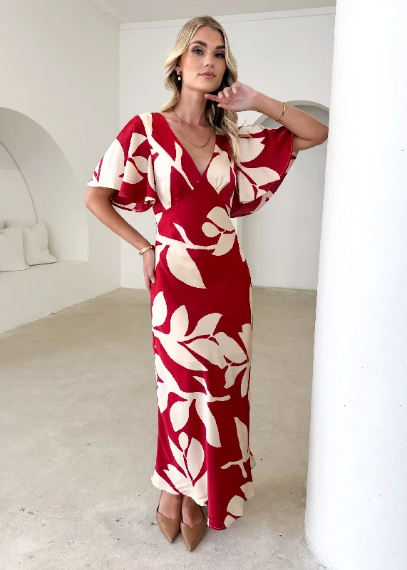 Mintoe Maxi Dress - Ruby Leaf