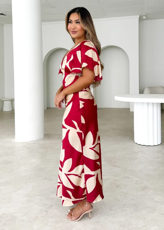 Mintoe Maxi Dress - Ruby Leaf