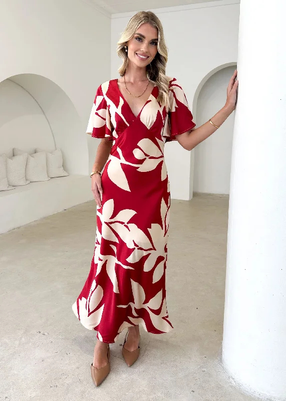 Mintoe Maxi Dress - Ruby Leaf