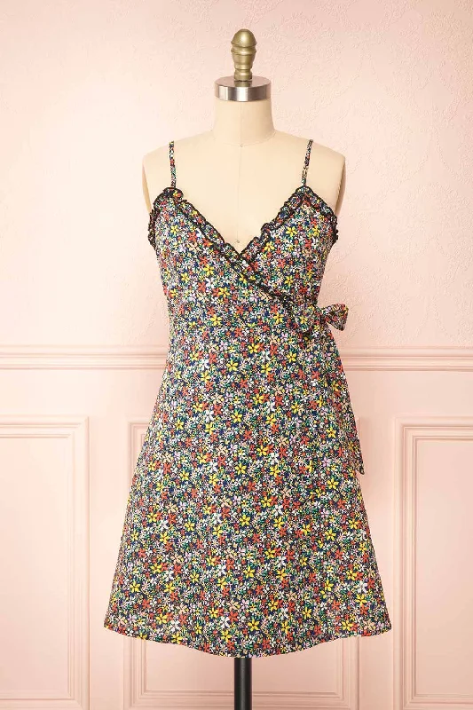 Sonyeon | Short Floral Wrap Dress