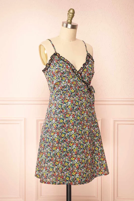 Sonyeon | Short Floral Wrap Dress