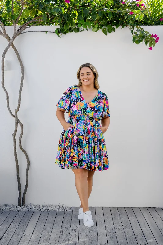 Charlie Dress in Electric Zee by Kasey Rainbow