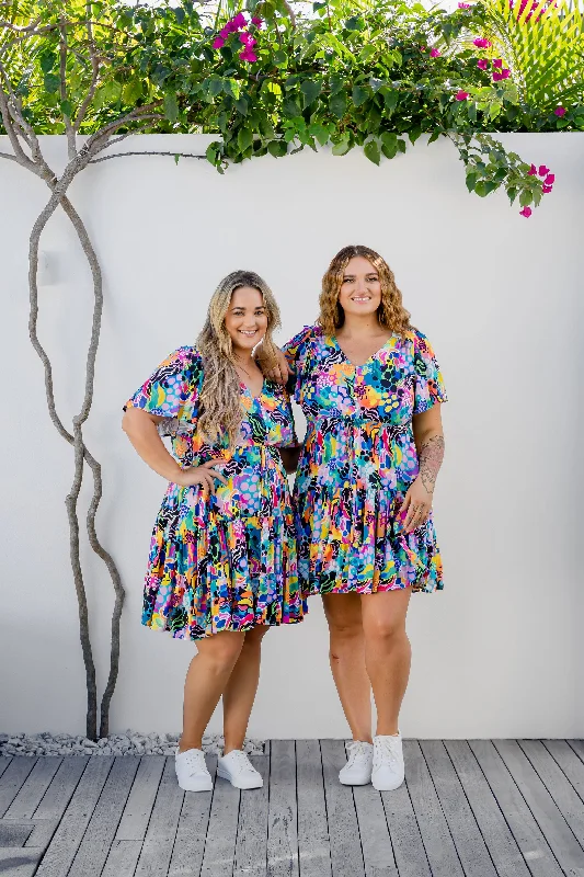 Charlie Dress in Electric Zee by Kasey Rainbow