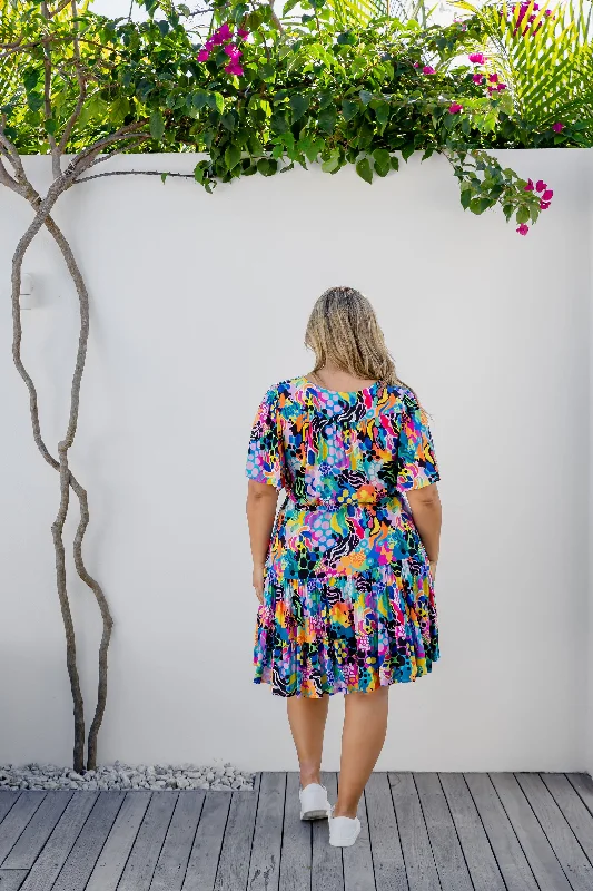 Charlie Dress in Electric Zee by Kasey Rainbow