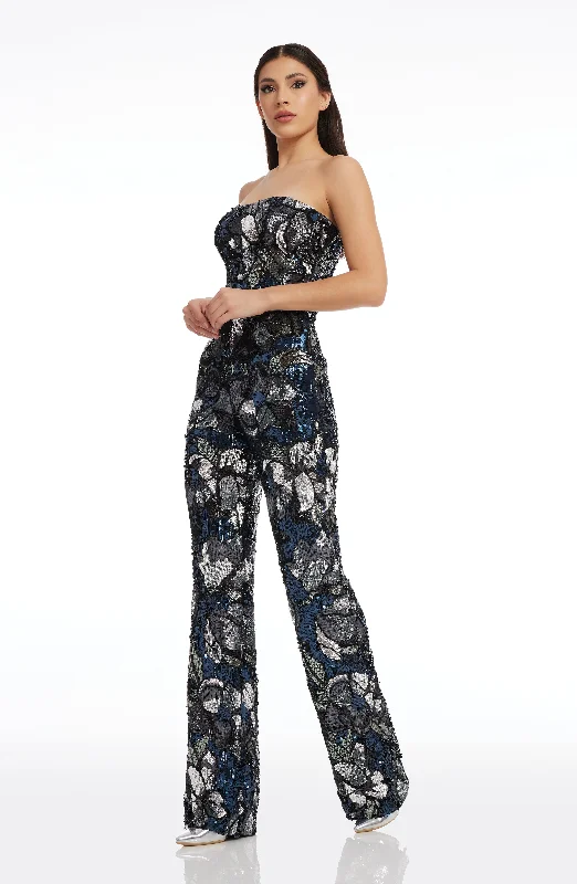 Andy Floral Sequin Jumpsuit