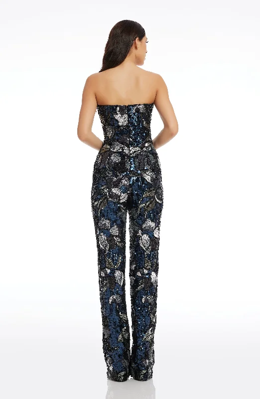 Andy Floral Sequin Jumpsuit