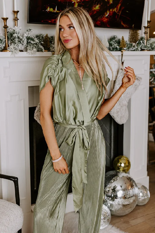 Forever Stunning Pleated Jumpsuit