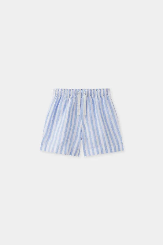 Kids Recess Linen Stripe Short