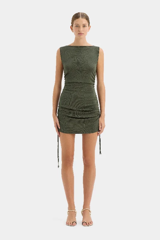 Yolanda Ruched Mini Dress