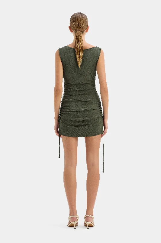 Yolanda Ruched Mini Dress