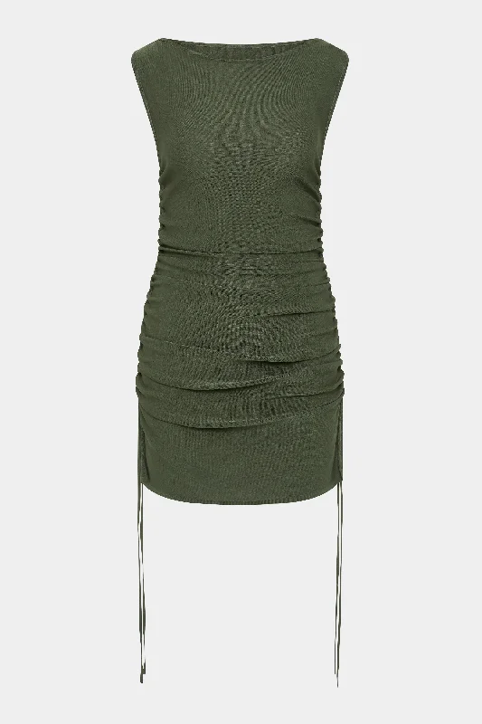 Yolanda Ruched Mini Dress