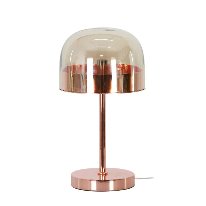 wooden table lamps with natural grain for a warm and organic feelwooden table lamps with natural grain for a warm and organic feelMetal, glass 18" Dome Table Lamp, Gold 18"H - 10.0" x 10.0" x 18.0"